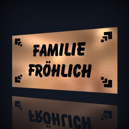 LaserPlus Namensschild “Fröhlich-40”