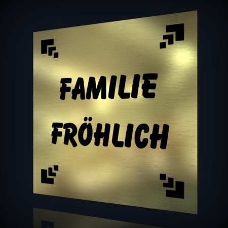 LaserPlus Namensschild “Fröhlich-80”