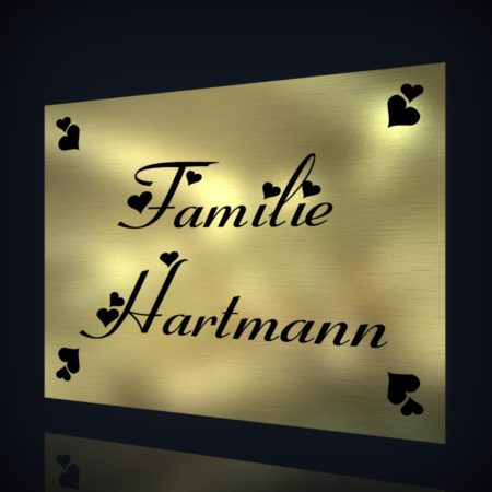 LaserPlus Namensschild “Hartmann-60”